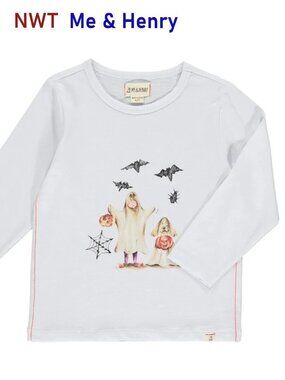Halloween Long-Sleeve Tee Shirt by Me & Henry - size 5/6Y